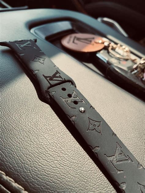 lv silicone apple watch band